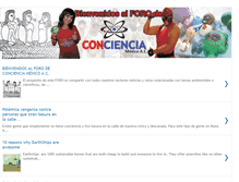 Tablet Screenshot of foroconcienciamexico.blogspot.com