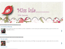Tablet Screenshot of miss-lula.blogspot.com