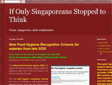 Tablet Screenshot of ifonlysingaporeans.blogspot.com