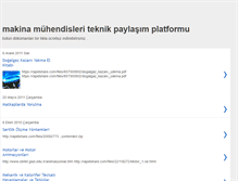 Tablet Screenshot of muhendismakina.blogspot.com