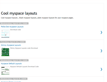 Tablet Screenshot of cool-myspacelayouts.blogspot.com