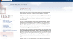 Desktop Screenshot of lettersfromthomas.blogspot.com