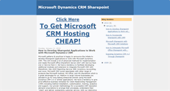 Desktop Screenshot of microsoftdynamicscrmsharepoint.blogspot.com