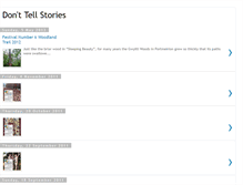 Tablet Screenshot of dont-tell-stories.blogspot.com