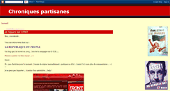 Desktop Screenshot of chroniquespartisanes.blogspot.com