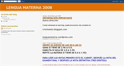 Desktop Screenshot of lenguamaterna2008.blogspot.com