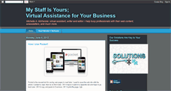 Desktop Screenshot of mystaffisyours.blogspot.com