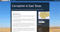 Desktop Screenshot of corruptionineasttx.blogspot.com