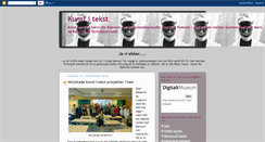 Desktop Screenshot of kunstitekst.blogspot.com