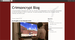 Desktop Screenshot of crimsoncryptblog.blogspot.com