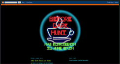 Desktop Screenshot of beforedarkhunt.blogspot.com