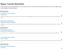 Tablet Screenshot of dapurcantikminimalis.blogspot.com