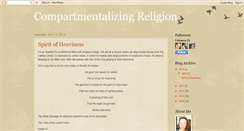 Desktop Screenshot of compartmentalizingreligion.blogspot.com