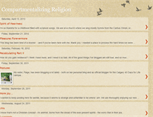 Tablet Screenshot of compartmentalizingreligion.blogspot.com
