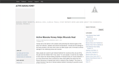 Desktop Screenshot of manuka-honey-info.blogspot.com