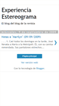 Mobile Screenshot of experiencia-estereograma.blogspot.com