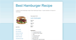 Desktop Screenshot of best-hamburger-recipe.blogspot.com