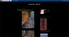 Desktop Screenshot of canarywoof.blogspot.com