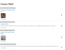 Tablet Screenshot of canarywoof.blogspot.com