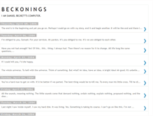 Tablet Screenshot of beckonings.blogspot.com