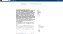 Desktop Screenshot of ciudadanosinvisibles.blogspot.com