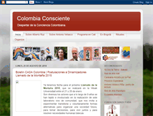 Tablet Screenshot of colombiaconsciente.blogspot.com