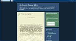 Desktop Screenshot of movimientoecuadorlibre.blogspot.com