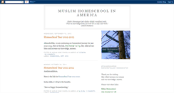 Desktop Screenshot of muslimhomeschoolers.blogspot.com