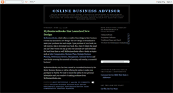 Desktop Screenshot of onlinebusinessadvisor.blogspot.com
