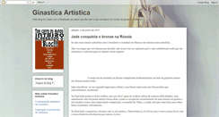 Desktop Screenshot of ginasticaartisticabrasil.blogspot.com