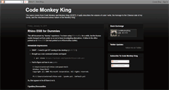 Desktop Screenshot of codemonkeyking.blogspot.com