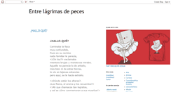 Desktop Screenshot of entrelagrimasdepeces.blogspot.com