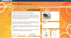 Desktop Screenshot of letstalktoothfairy.blogspot.com