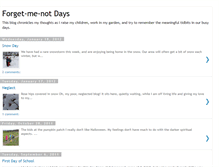 Tablet Screenshot of forgetmenotdays.blogspot.com