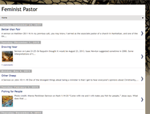 Tablet Screenshot of feministpastor.blogspot.com