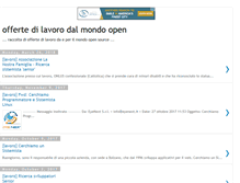 Tablet Screenshot of offertelavoro.blogspot.com