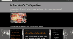 Desktop Screenshot of alistenersperspective.blogspot.com