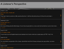 Tablet Screenshot of alistenersperspective.blogspot.com