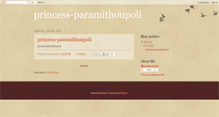 Desktop Screenshot of princess-paramithoupoli.blogspot.com