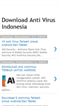 Mobile Screenshot of downloadantivirusindonesia.blogspot.com