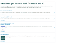 Tablet Screenshot of aircelfreegprshack.blogspot.com