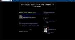 Desktop Screenshot of catholic-archive.blogspot.com