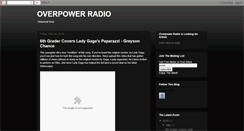 Desktop Screenshot of overpowerradio.blogspot.com