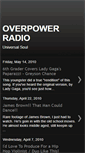 Mobile Screenshot of overpowerradio.blogspot.com