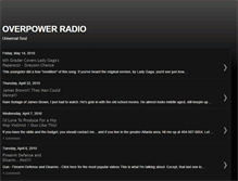 Tablet Screenshot of overpowerradio.blogspot.com