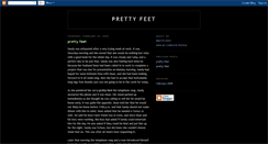 Desktop Screenshot of pretty-feet.blogspot.com