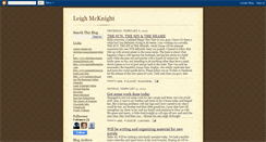 Desktop Screenshot of leighmcknight.blogspot.com