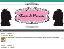 Tablet Screenshot of luxosdeprincesa.blogspot.com