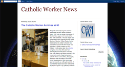 Desktop Screenshot of catholicworkernews.blogspot.com