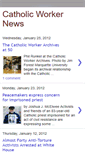 Mobile Screenshot of catholicworkernews.blogspot.com